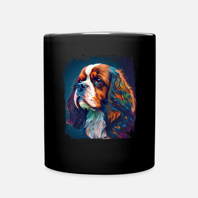 Hunde Spruch Cavalier Spaniel für Hundeliebhaber - Tasse einfarbig - Schwarz