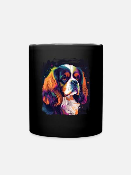 Hunde Spruch Cavalier Spaniel für Hundeliebhaber - Tasse einfarbig - Schwarz