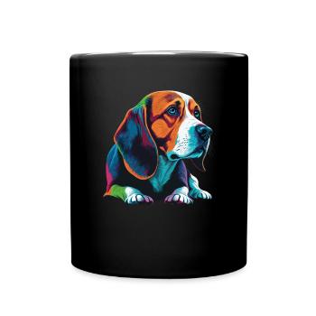 Dog Saying Beagle Design pour les amoureux des chiens - Mug uni - noir - Devant