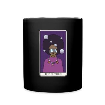 Carte de Tarot Afrofuturisme « The Future » pour un - Mug uni - noir - Devant