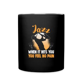 Jazz Musik Orchester Musiker - Tasse einfarbig - Schwarz - Vorne