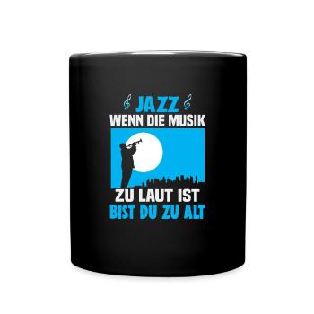 Jazz Musik Orchester Musiker - Tasse einfarbig - Schwarz - Vorne