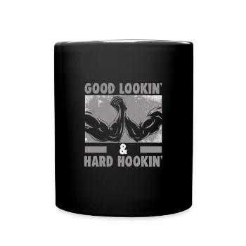 Arm Wrestler Design Armdrücken Arm Wrestling - Full Colour Mug - black - Front