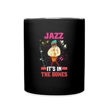 Jazz Musik Orchester Musiker - Tasse einfarbig - Schwarz - Vorne