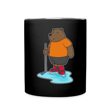 Bâtons de hockey sur glace Bear - Mug uni - noir - Devant