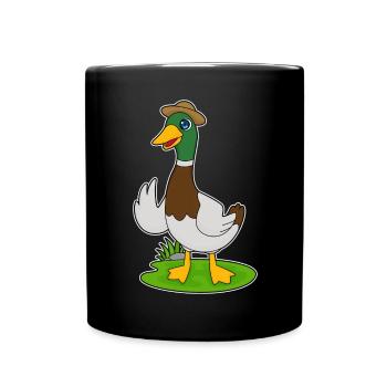 Chapeau de canard - Mug uni - noir - Devant