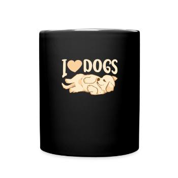Golden Retriever Goldie Chien Chien Cadeau - Mug uni - noir - Devant