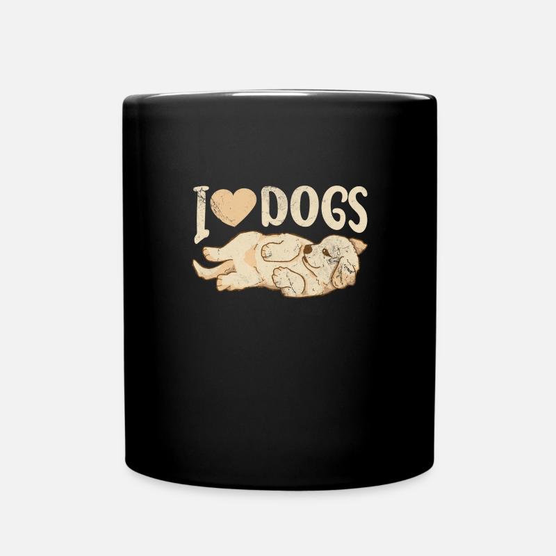 Golden Retrievers - Mug uni - noir