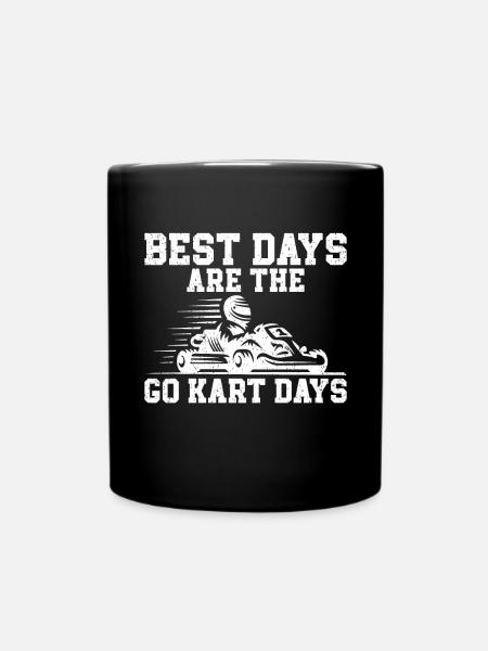 Geh Kart - Tasse einfarbig - Schwarz