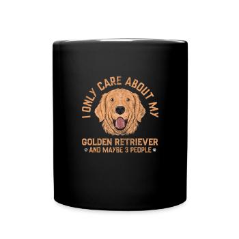 Golden Retriever - Full Colour Mug - black - Front
