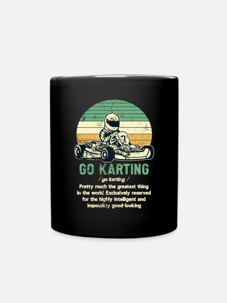 Faire du karting - Mug uni - noir