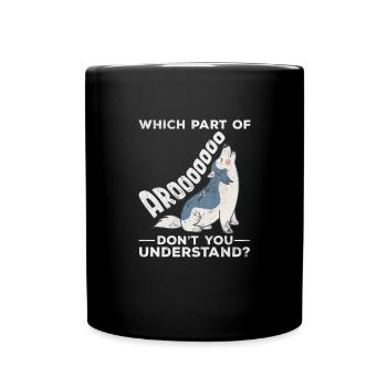 Husky - Tasse einfarbig - Schwarz - Vorne