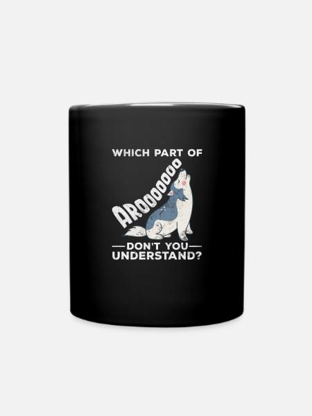 Husky - Tasse einfarbig - Schwarz