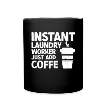 Wascharbeiter - Tasse einfarbig - Schwarz - Vorne
