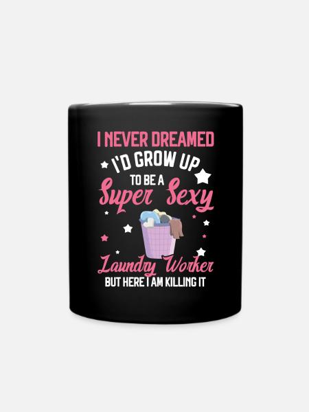 Wascharbeiter - Tasse einfarbig - Schwarz