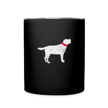 Labrador - Tasse einfarbig - Schwarz - Vorne