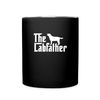 Labrador Vater Hund Hunde Herrchen Geschenk - Tasse einfarbig - Schwarz - Vorne