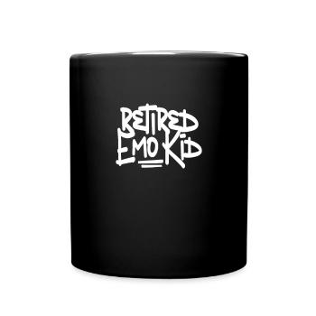 Ruhestand Emo Rente Rentner Rentnerin Geschenk - Tasse einfarbig - Schwarz - Vorne