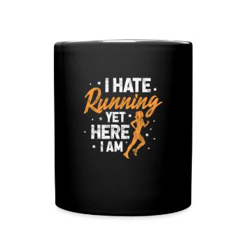 Running Runner Jogging Jogging Runner Cadeau - Mug uni - noir - Devant