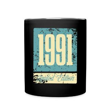 1991 Anniversaire de naissance Année de naissance - Mug uni - noir - Devant