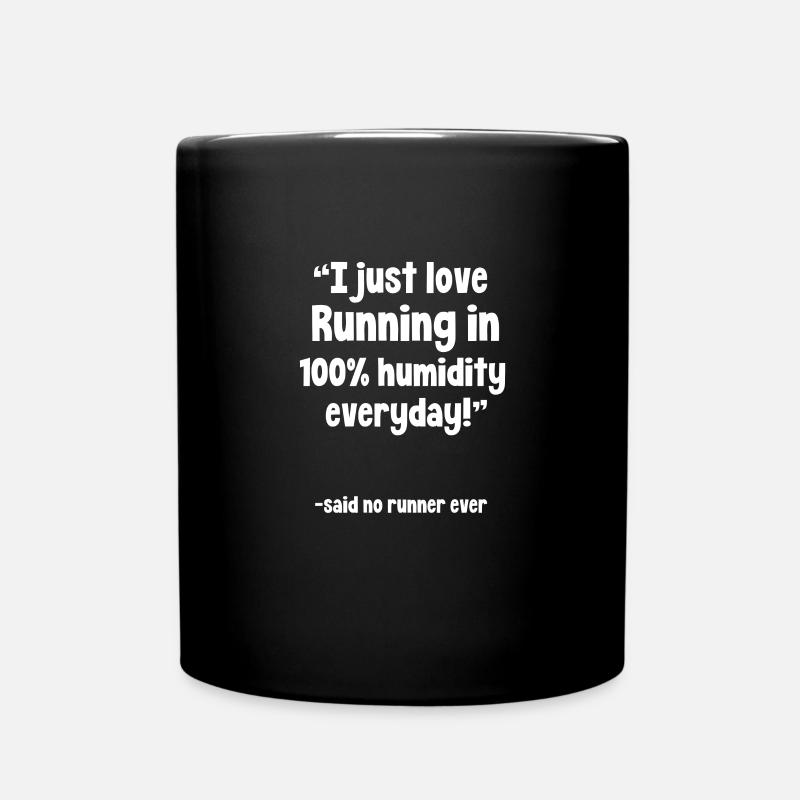 Courir - Mug uni - noir