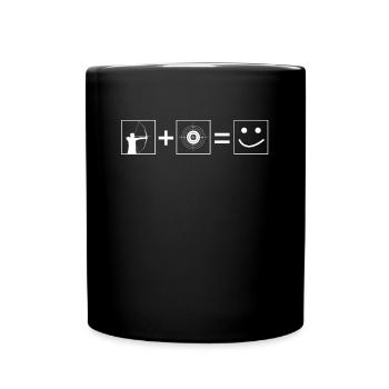 Bogenschießen Liebhaber Bogenschütze Geschenk - Tasse einfarbig - Schwarz - Vorne