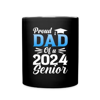 Drôle de fier père d’un cadeau de fin d’études - Mug uni - noir - Devant