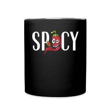 Red Hot Chili Flavor Mexican Spice Spicy Food - Full Colour Mug - black - Front