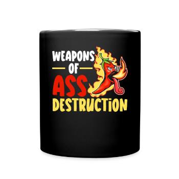 Red Hot Chili Flavor Mexican Spice Spicy Food - Full Colour Mug - black - Front