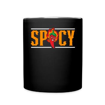 Red Hot Chili Flavor Mexican Spice Spicy Food - Full Colour Mug - black - Front