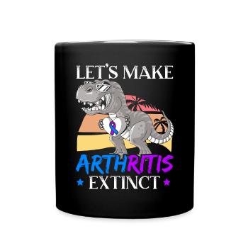 Faisons disparaître l’arthrite de l’amoureux des dinosaures - Mug uni - noir - Devant