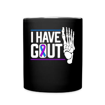 Ich habe Gicht Arthritis Krieger Autoimmunerkrankung - Tasse einfarbig - Schwarz - Vorne