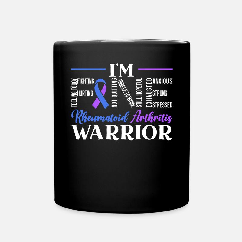 Polyarthrite rhumatoïde Warrior Autoimmune Disorder - Mug uni - noir