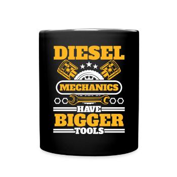 Les mécaniciens diesel ont de plus gros outils Mécanicien automobile - Mug uni - noir - Devant