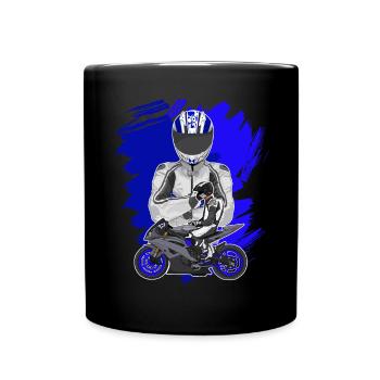 Motorcycle Lifestyle / Motorcycle / Motorcycle biker - Full Colour Mug - black - Front
