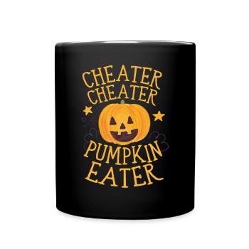 Cheater Pumpkin Eater - Full Colour Mug - black - Front