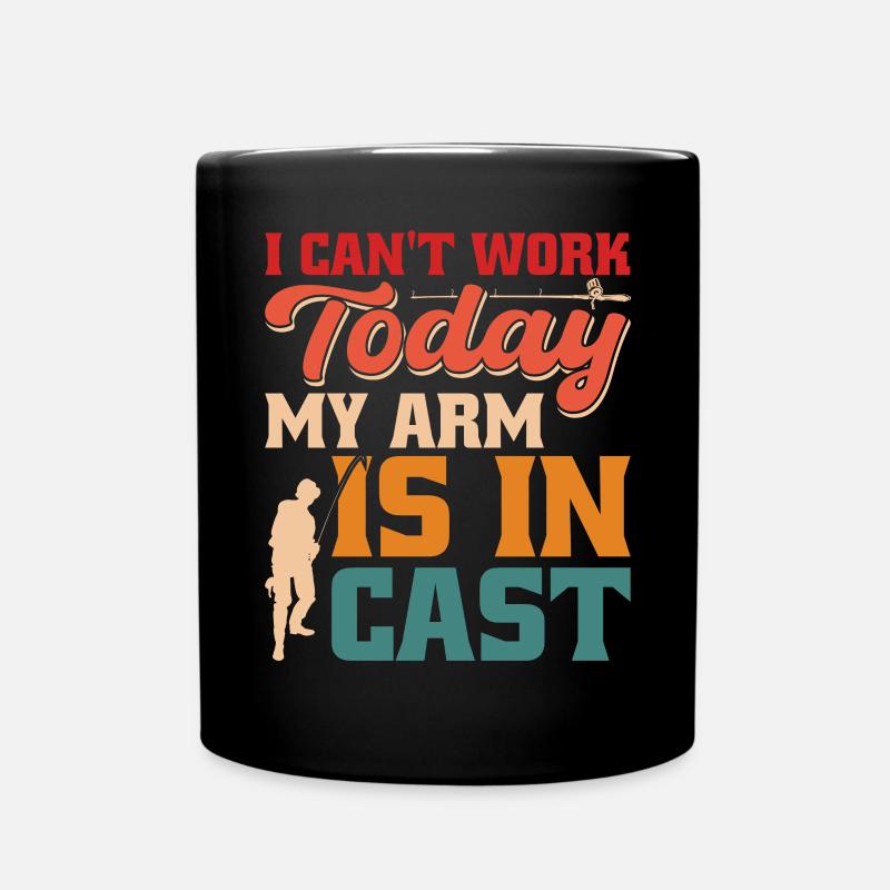 Kann Heute Nicht Arbeiten, Mein Arm Ist - Tasse einfarbig - Schwarz