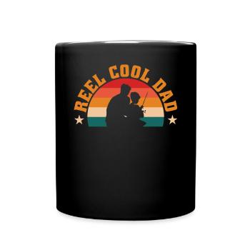 Reel Cool Dad - Full Colour Mug - black - Front