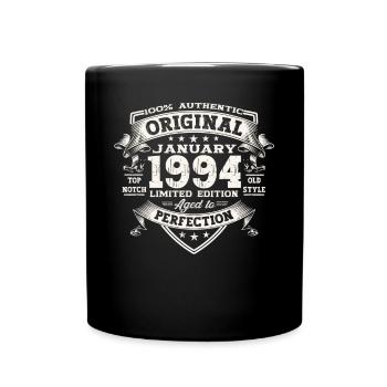 Né le 29 janvier 1994 Gift Man - Mug uni - noir - Devant