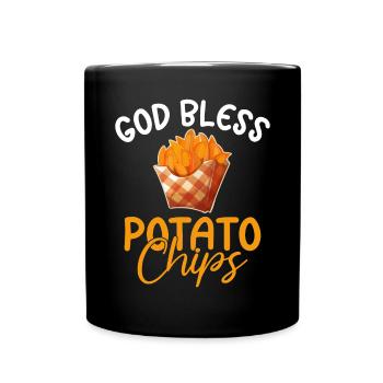 Cadeau de croustilles - Mug uni - noir - Devant