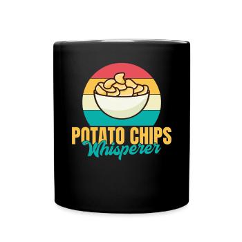 Cadeau de croustilles - Mug uni - noir - Devant