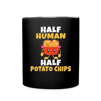 Cadeau de croustilles - Mug uni - noir - Devant