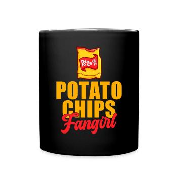Cadeau de croustilles - Mug uni - noir - Devant