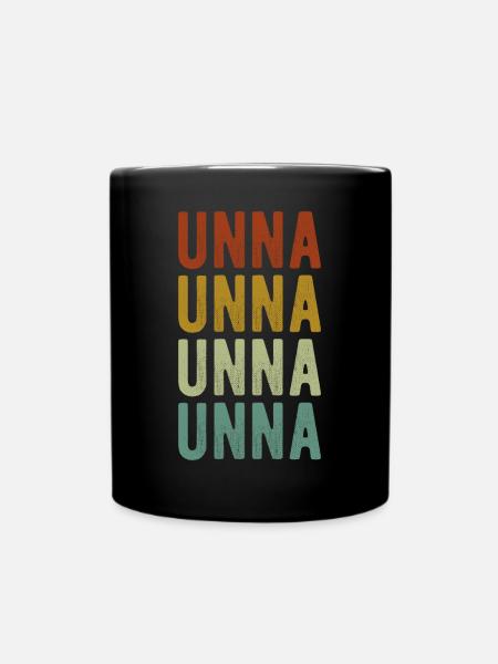 Unna Stadt Retro Vintage - Tasse einfarbig - Schwarz