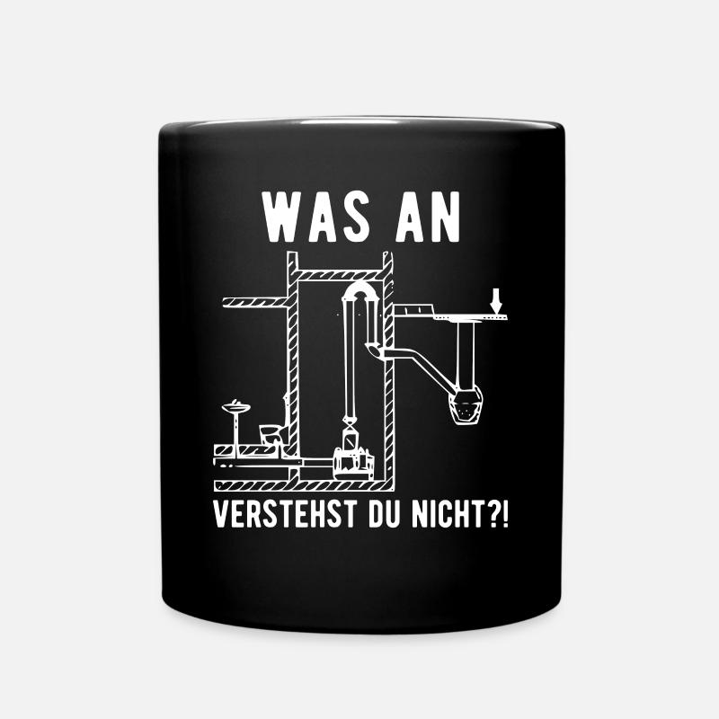 Anlagenmechaniker Klempner SHK Techniker - Tasse einfarbig - Schwarz
