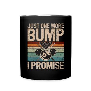 Billard Lustiger Spruch & Herren Snooker Design - Tasse einfarbig - Schwarz - Vorne