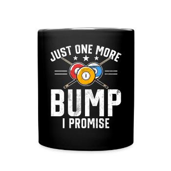 Billard Lustiger Spruch & Herren Snooker Design - Tasse einfarbig - Schwarz - Vorne