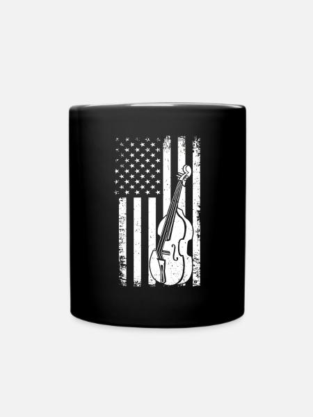 Cello -Musikinstrument - Tasse einfarbig - Schwarz