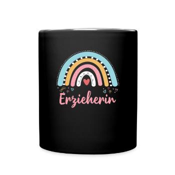 Educator Rainbow Pedagogue Kindergarten teacher - Full Colour Mug - black - Front