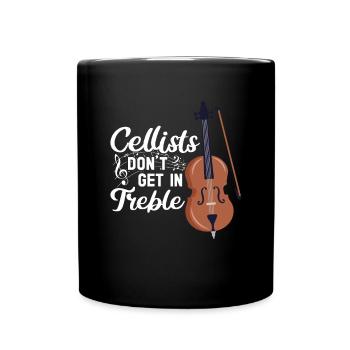 Violoncelle -Instrument de musique - Mug uni - noir - Devant